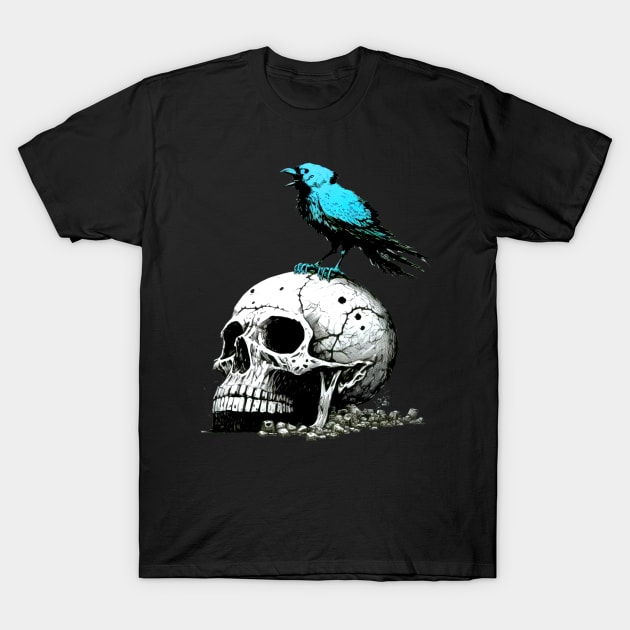 The Blue Bird Social Media is Dead to Me, No. 1 on a Dark Background T-Shirt by Puff Sumo